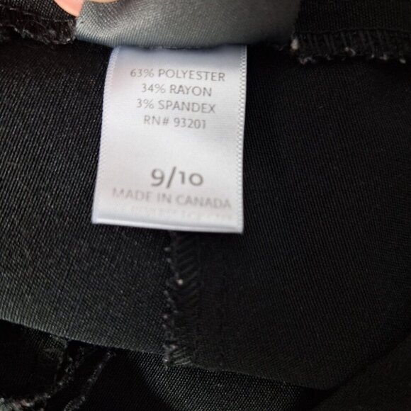 Dots Women's Cropped Capri Pants Size 9/10 Black - Picture 5 of 6